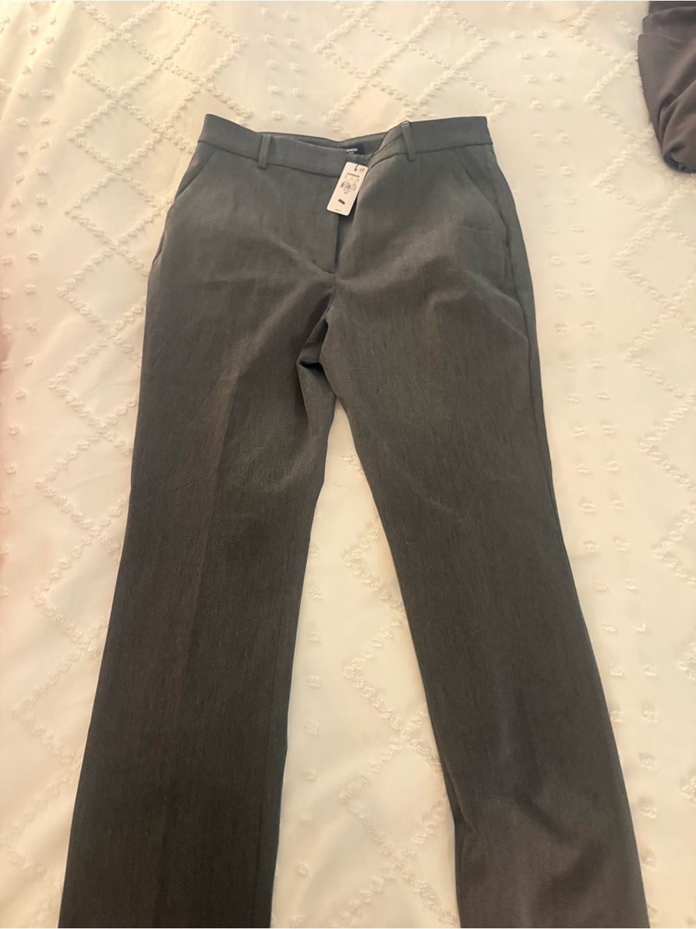 NWT Express Editor Bootcut Dress Pants Gray Size 10R